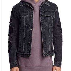 Men’s Helmut Lang distressed Jean jacket